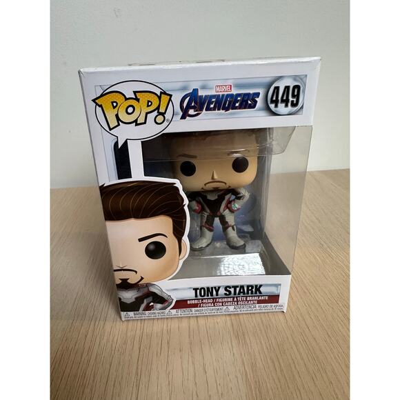 Funko Pop! Tony Stark Vinyl Figure 449 Avengers End Game-New - Picture 1 of 5